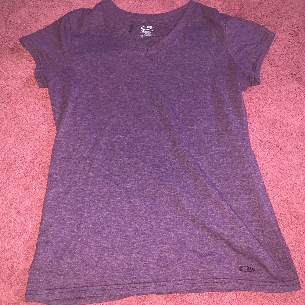 Champion purple athletic short sleeve shirt